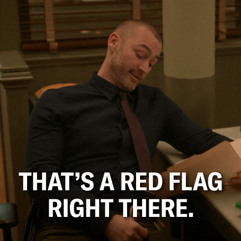 Red flag GIF